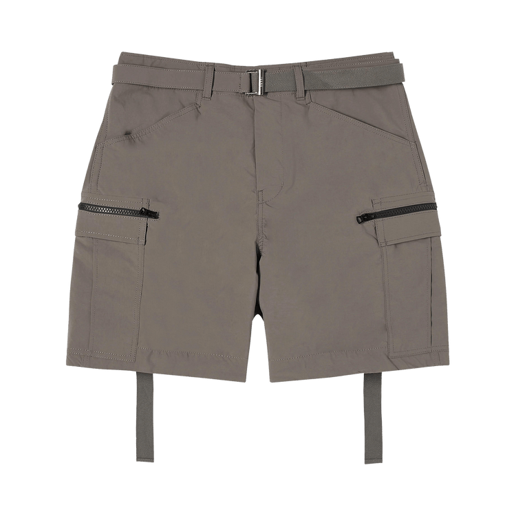 Sacai Matte Taffeta Shorts "Taupe"