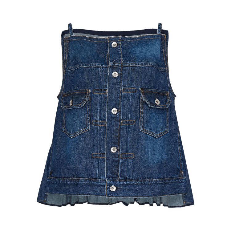 Sacai Denim Camisole Shirt "Blue"