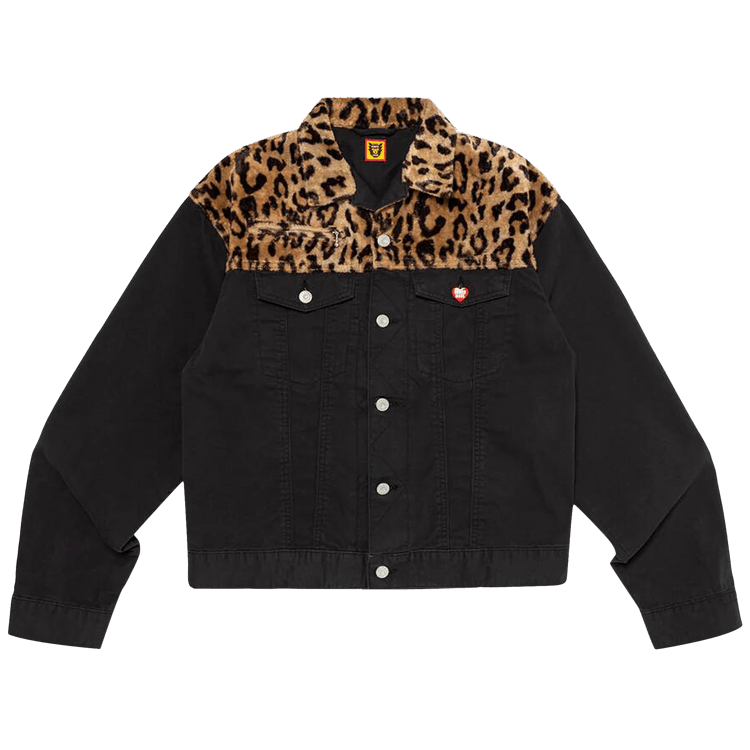 Human Made Leopard Denim Work Jacket "Black"