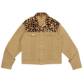 Human Made Leopard Denim Work Jacket "Beige"