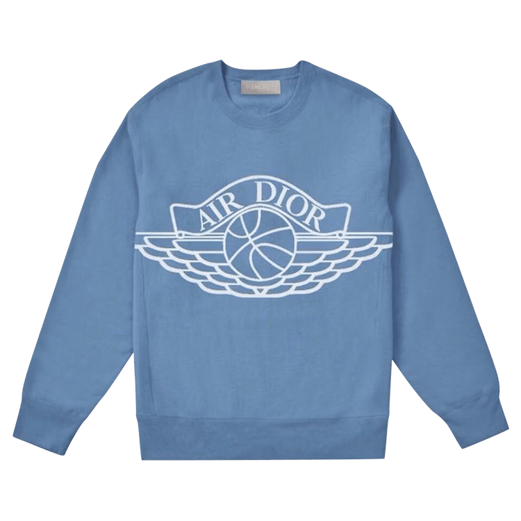 Dior x Air Jordan Wings Sweater "Blue"