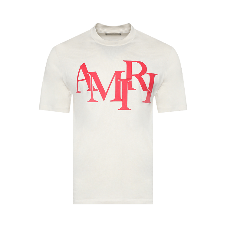 Amiri Staggered Tee "Birch"