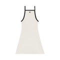 Courrèges Buckle Contrast Dress "White/Black"