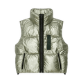 Givenchy Laminated Sleeveless Puffer "Green Forest"