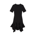 Givenchy Ruffle Midi Dress "Black"
