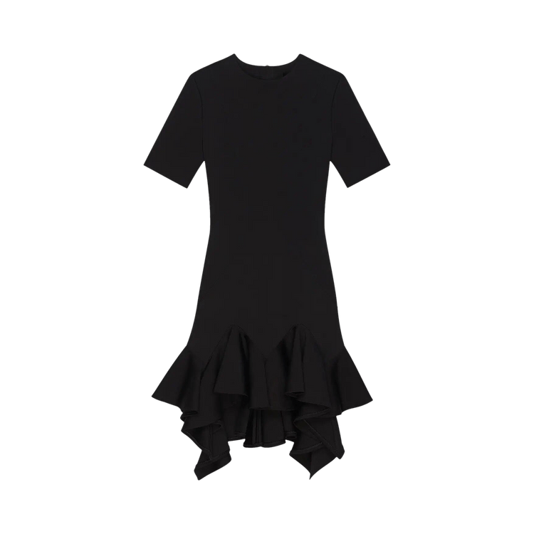 Givenchy Ruffle Midi Dress "Black"