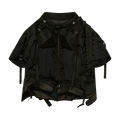 Junya Watanabe Mixed Fabric Hem Blouse "Black"
