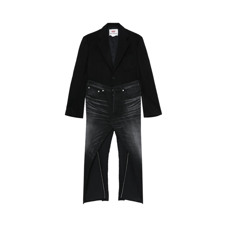 Junya Watanabe x Levi's Panelled V Neck Coat 'Black'