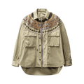 Sacai Eric Haze Code Embroidery Shirt Jacket "Khaki"