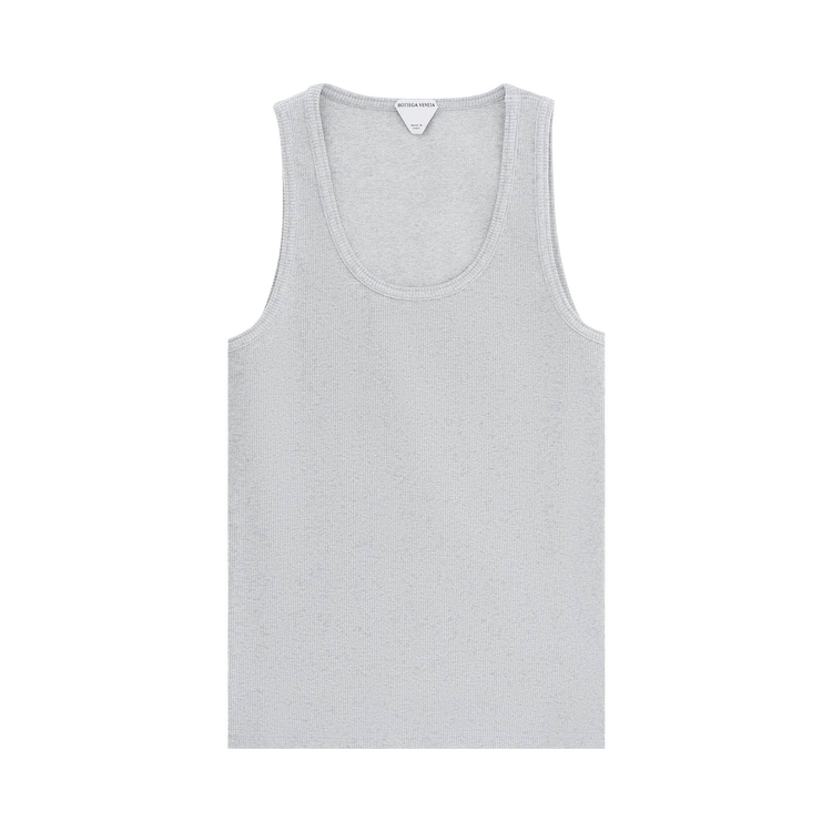 Bottega Veneta Stretch Rib Tank Top "Grey/Melange"