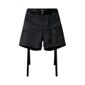 Sacai Matte Taffeta Shorts "Black"
