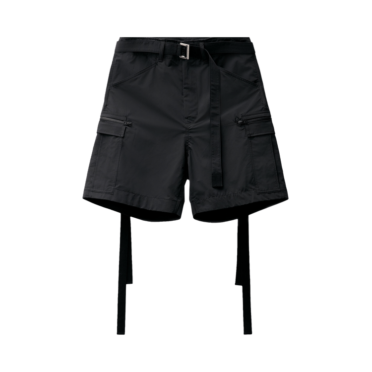 Sacai Matte Taffeta Shorts "Black"