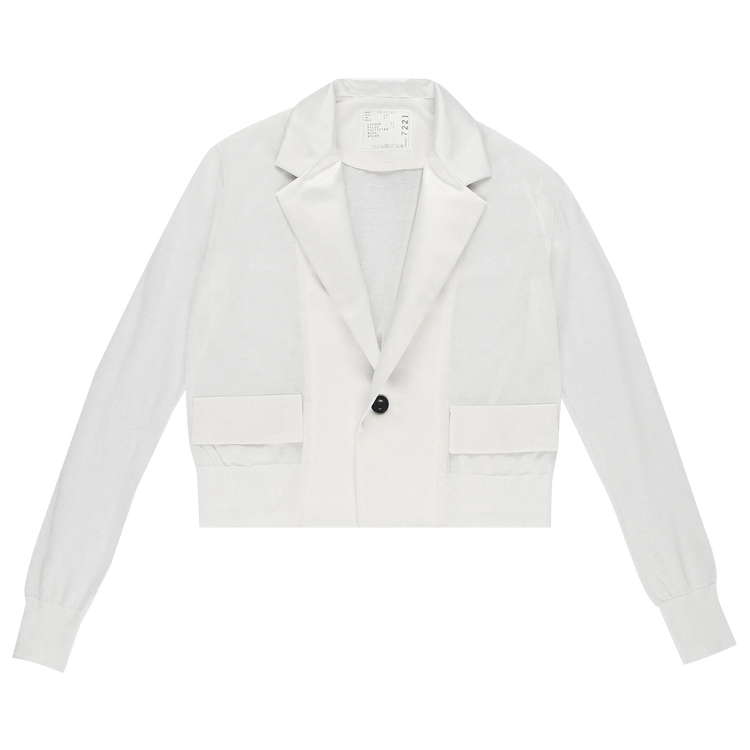 Sacai Mix Knit Cardigan "Off White"