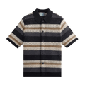 Kith Thompson Crochet Button Down Shirt "Black"