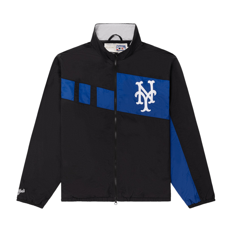 Aimé Leon Dore x New York Mets Colorblock Windbreaker "Jet Black"