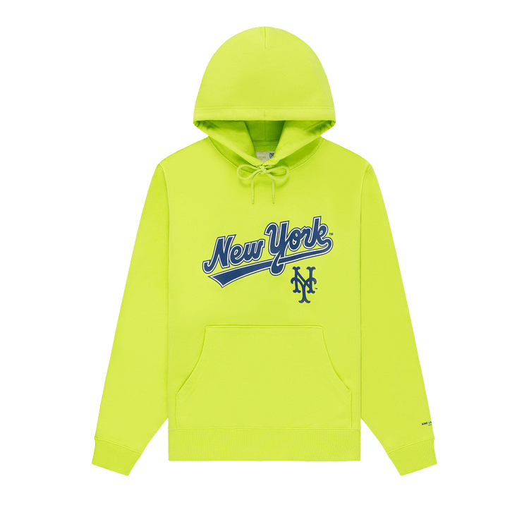 Aimé Leon Dore x New York Mets Logo Hoodie "Acid Lime"
