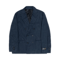 Stussy Wrinkled Stripe Double-Breasted Blazer "Navy"