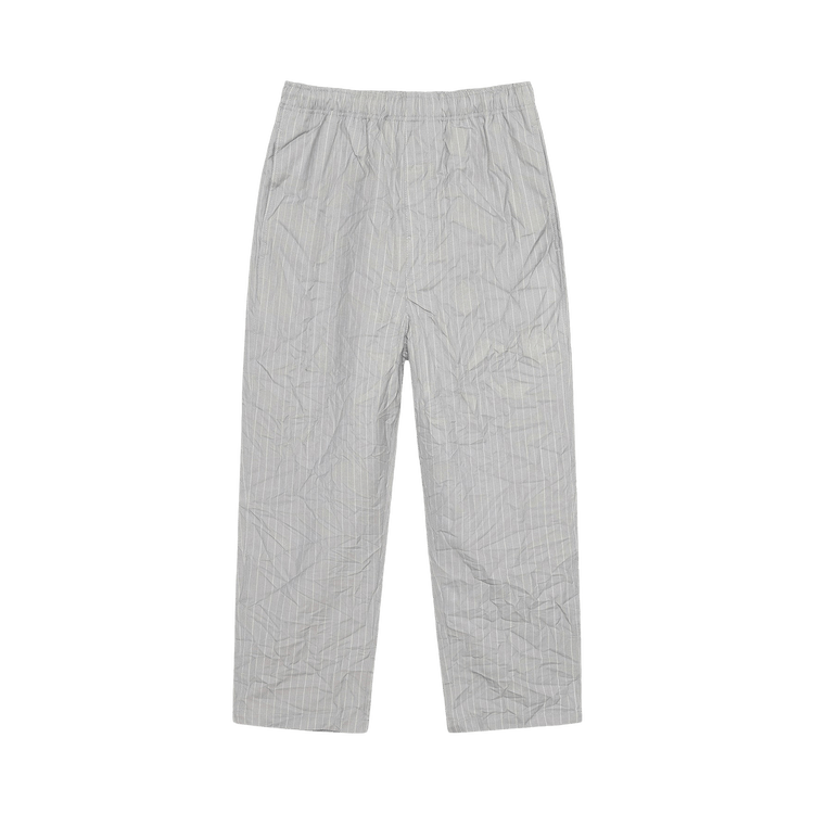 Stussy Wrinkled Stripe Beach Pant "Grey"