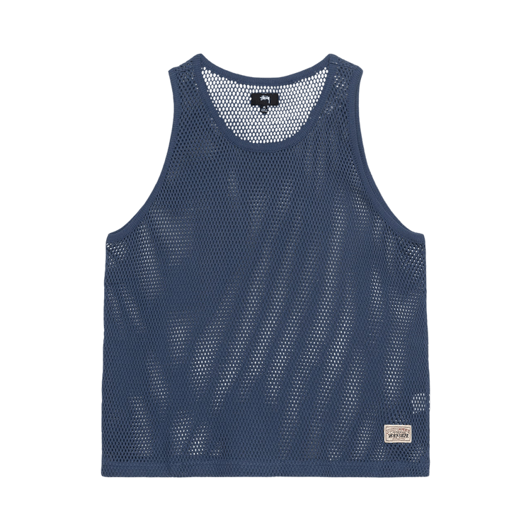 Stussy Big Mesh Tank "Navy"