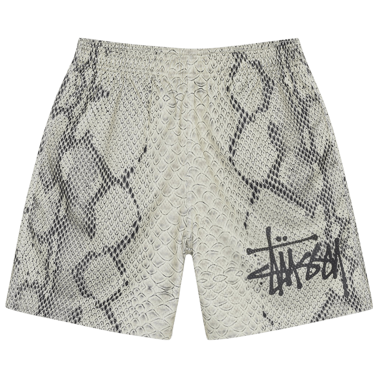 Stussy Basic Snake Mesh Short "Bone"