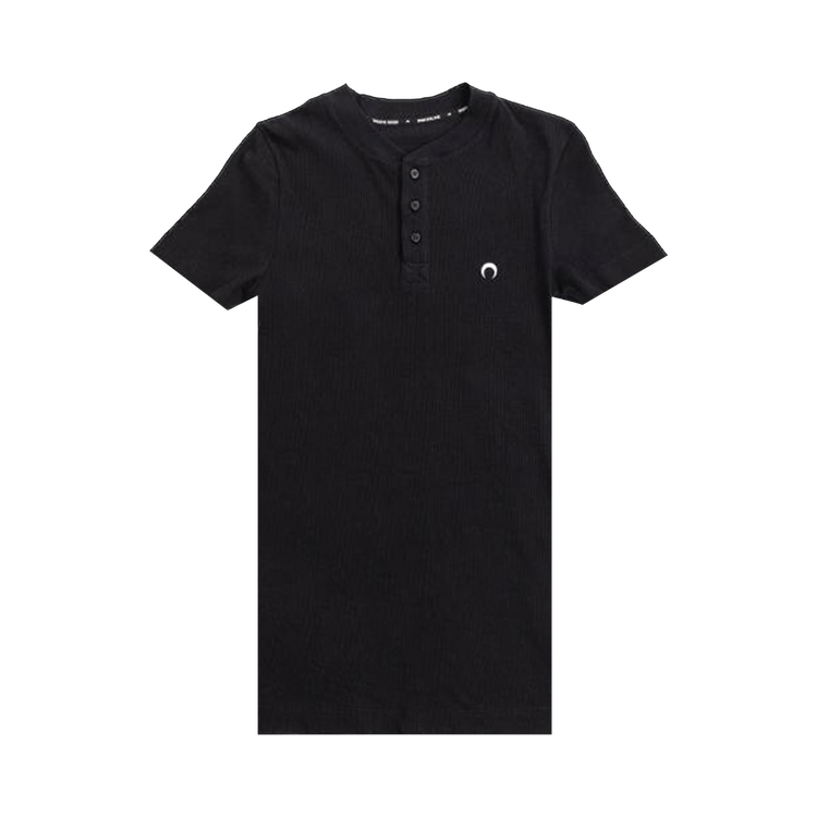 Marine Serre Henley T-Shirt "Black"