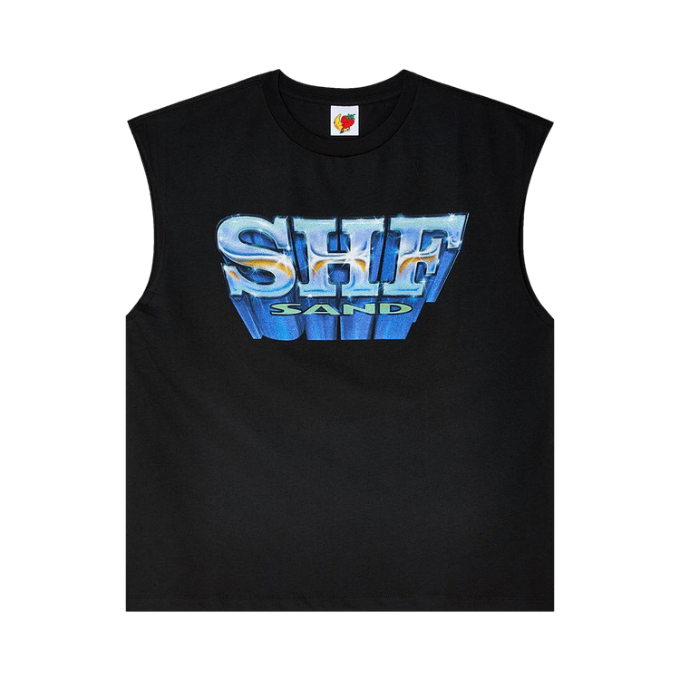 Sky High Farm Workwear Sand Sleeveless T-Shirt "Black"
