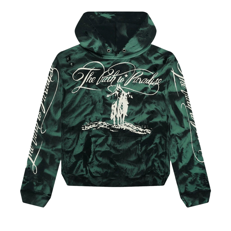 Hellstar Marble Paradise Hoodie "Green/Black"