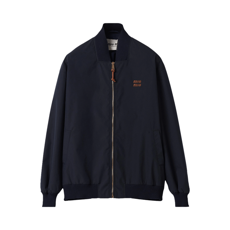 Miu Miu Panama Bomber Jacket "Blue"