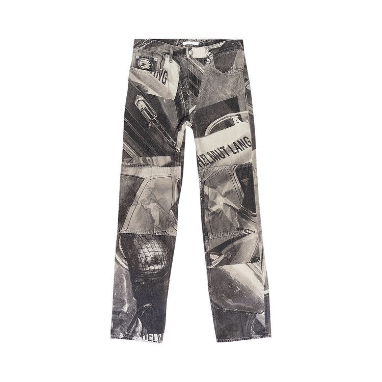 Helmut Lang High Rise Relaxed Printed Jeans "Multicolor"