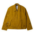 Song for the Mute Destroyed Pleated Zip Up Jacket "Yellow"