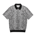 Wacko Maria Python Knit Polo Shirt "Grey"