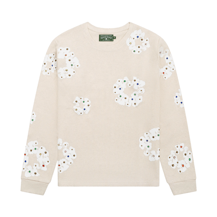 Denim Tears Rhinestone Wreath Thermal "Oatmeal"