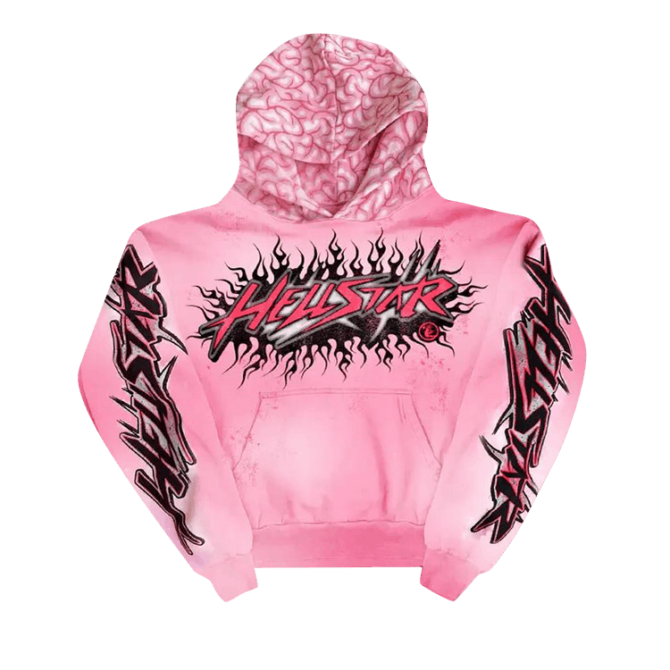 Hellstar Brainwashed With Brain Hoodie "Pink"