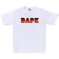 BAPE Flame Bape Logo Tee "White/Red"
