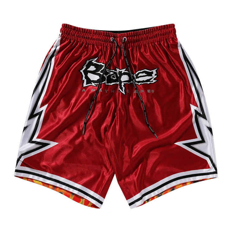BAPE Reversible Basketball Shorts "Red"