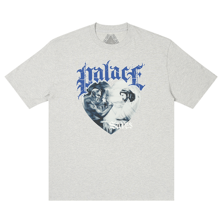 Palace Save Thyself T-Shirt "Grey Marl"