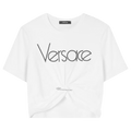 Versace Logo Jersey T-Shirt "White-Black"