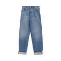 Bottega Veneta Turn Up Hem Jeans "Mid Blue"
