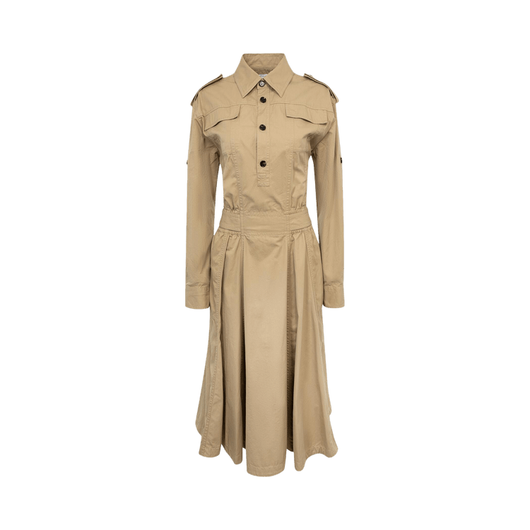 Bottega Veneta Twill Dress "Desert Taupe"