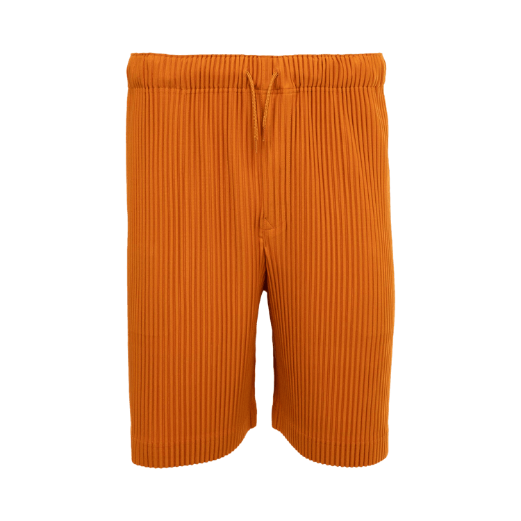 Issey Miyake Colorful Pleats Shorts "Flame Orange"