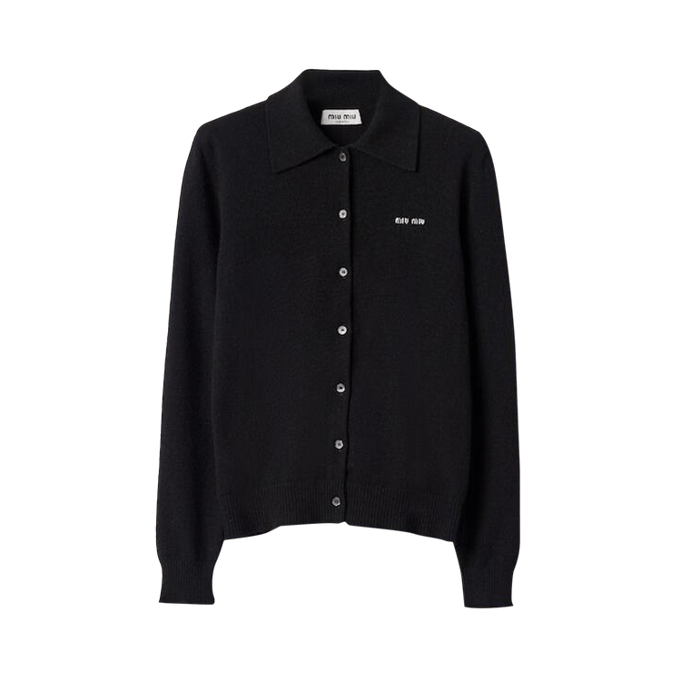 Miu Miu Cashmere Knit Cardigan "Black"