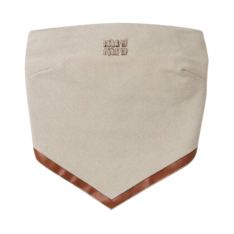 Miu Miu Canvas Top "Beige/Cognac"