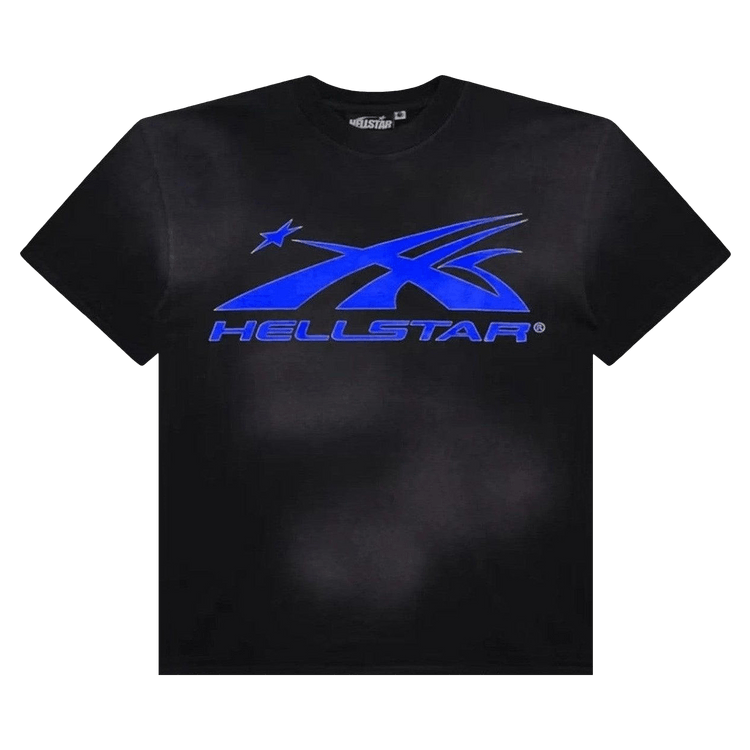 Hellstar Sports Core Gel Logo T-Shirt "Black/Royal Blue"