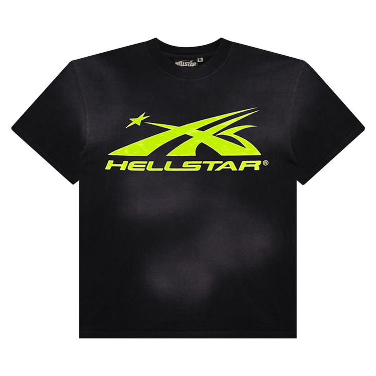 Hellstar Sports Core Gel Logo T-Shirt "Black/Light Green"