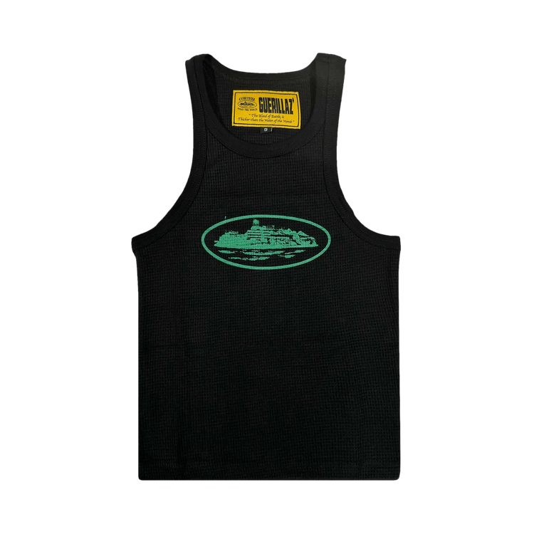 Corteiz Alcatraz Tank Top "Black/Green"