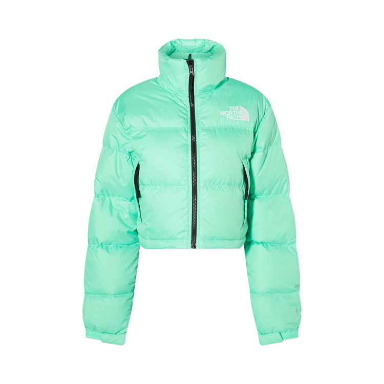 The North Face Cropped Nuptse Jacket "Chlorophyll Green"