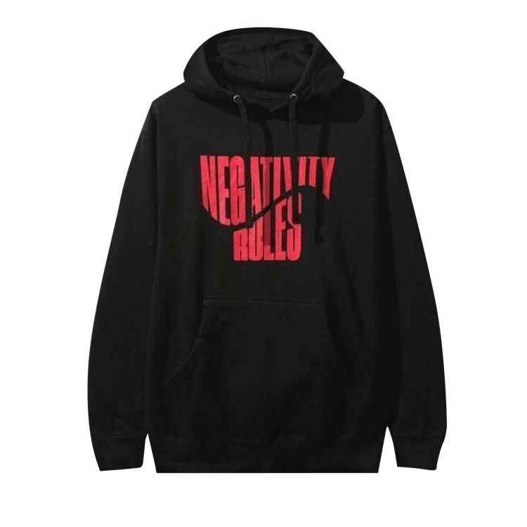 Anti Social Social Club Negativity Rules Hoodie "Black"
