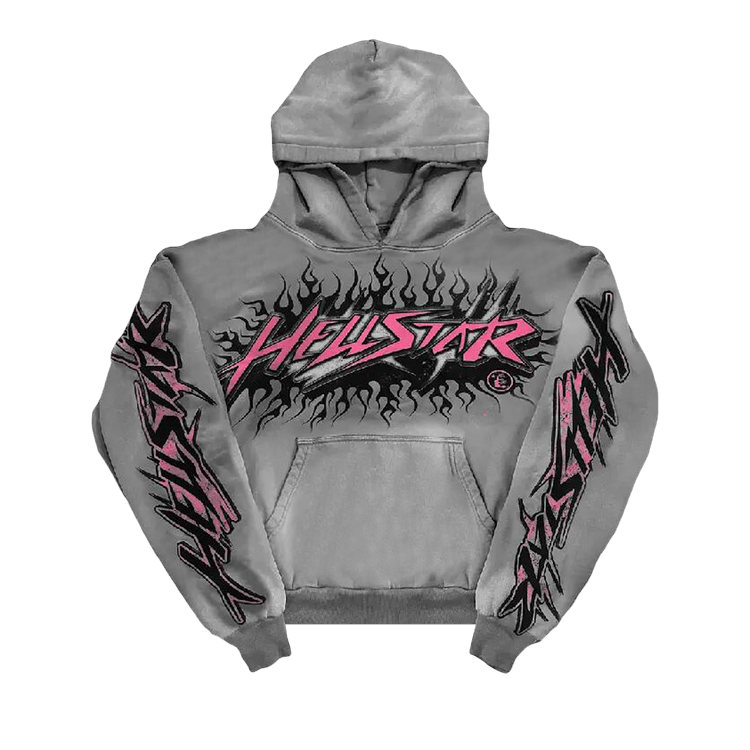 Hellstar Future Flame Hoodie "Grey"