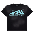 Hellstar Classic Tee "Black/Aqua Blue"