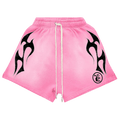 Hellstar Flame Shorts "Pink/Black"